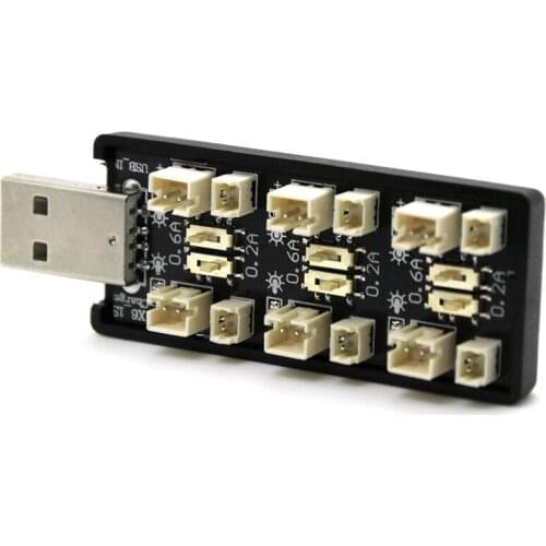 6CH USB 3.8V 1S LiHv LIPO Battery Charging Adapter Board 5V 2A USB Battery Charger Board for RC FPV CineWhoop Drone Battery