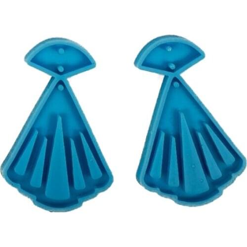 Christmas Halloween Earrings Epoxy Resin Mold Eardrop Dangler Silicone Mould DIY Crafts Jewelry Pendant Casting Tools 193D