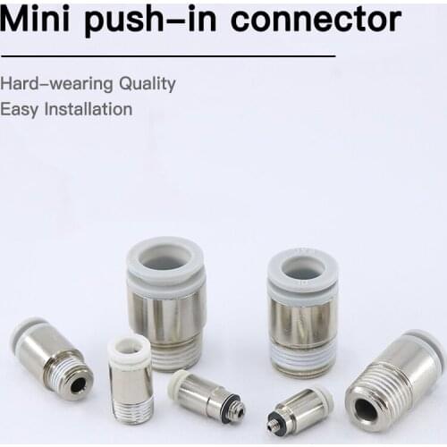 SMC type mini air pipe joint KJS4 / 04 KJS3 / 03 KJS6 / 06 KQ2S08 -M3 / M5 / M6 / 01 pneumatic components