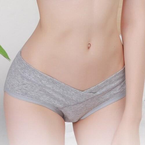 2020 Low Waist Pure cotton breathable sexy underwear panties women womens underpants Triangle pants female Pregnant underwear