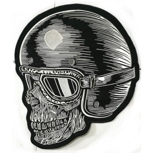Live free Patches Badges for Clothing Jacket Vest Biker Sticker Skull sewing on Skull motorcycle jeans vest live to ride patches