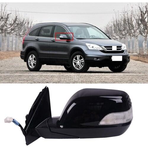 CAPQX 5/7/9wire For Honda CRV CR-V 2007 2008 2009 2010 2011 Side Rearview Mirror with LED Turn Signal Light Rear View Mirror
