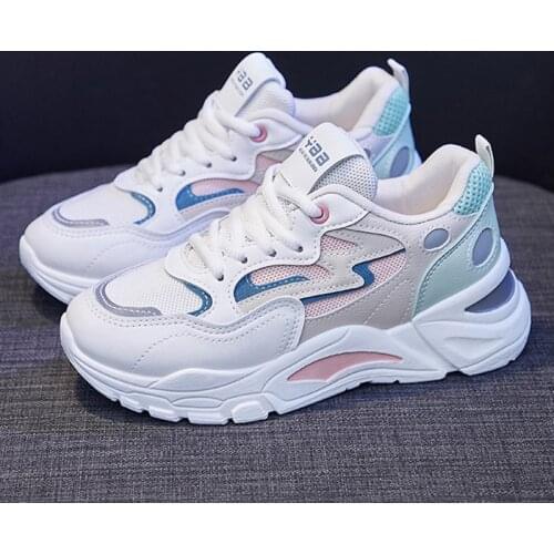Fashion Womens Sneakers 2021 Platform Sports Shoes Summer White Chunky Sneakers Vulcanized Casual Shoes Tennis Female Basket