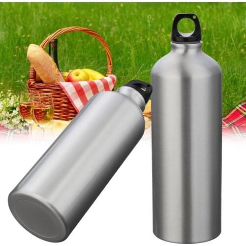 1PC Water Bottle 500ml 1000ml Aluminium Drinking Outdoor Sport Kettle Bicycle Climbing Hiking Travel Supplies Drinkware