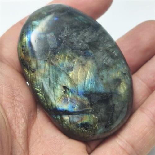 1pcs Natural Quartz Gemstones Crystal Healing Labradorite Stones Runes Collection and Minerals