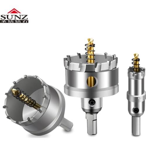 1 Pcs Stainless Steel Metal Exquisite K10 16-75mm Carbide Tip HSS Drills Bit Hole Saw Superhard Alloy Hole Saw Set