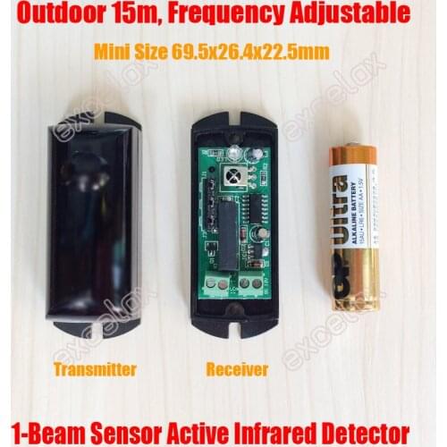 10PCS Frequency Adjust Photoelectric IR Beam Detector Active Infrared Intrusion Motion Sensor Waterproof Outdoor Burglar Alarm
