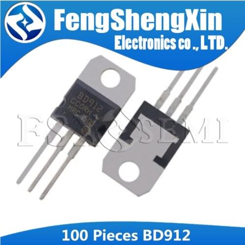 100pcs/lot BD912 15A/100V TO-220 Silicon PNP Power Transistors