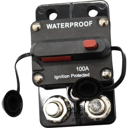 100A Auto Boat Waterproof Switchable Electrical Manual Reset Circuit Breaker