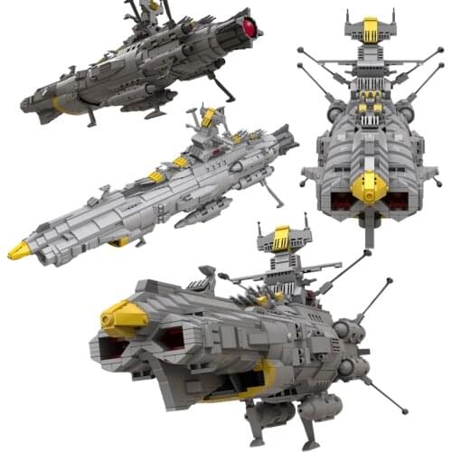Space Battleship Andromeda Wars Weapons Model Building Blocks DIY Military Bricks Educational Toys for Children Xmas Gifts