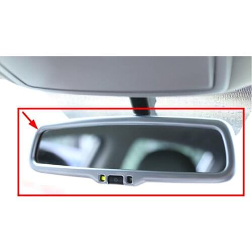 ABS Chrome Car Styling Interior Rearview Mirror frame Decoration Cover Sticker For Kia Sportage 2016 2017 KX5 Auto Accessories
