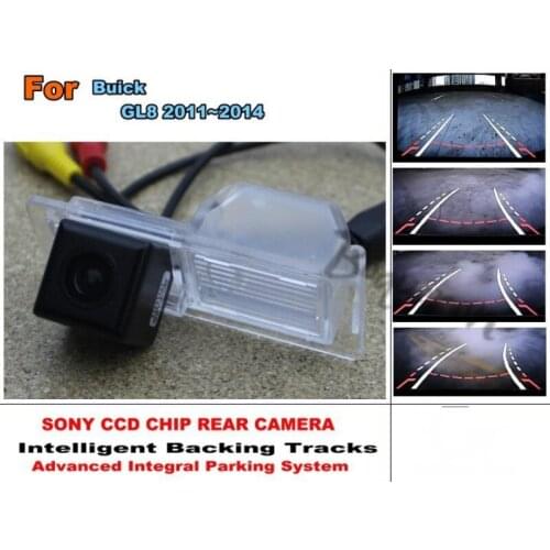 Car Intelligent Parking Tracks Camera / For Buick GL8 2011~2014 HD Back up Reverse Camera / Rear View Camera