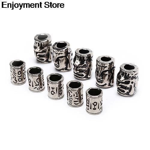 5Pcs/Lot Paracord Beads Metal Charms Skull For Paracord Bracelet Accessories Survival,DIY Pendant Buckle for Knife Lanyards hot