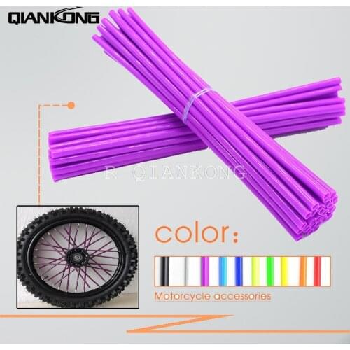 Motocross SPOKE SKINS Wheel RIM SPOKE COVERS bicycle For KAWASAKI 250 bmw SUZUKI XR650L cbr1000r Super Tenere WR250X 500 EXC