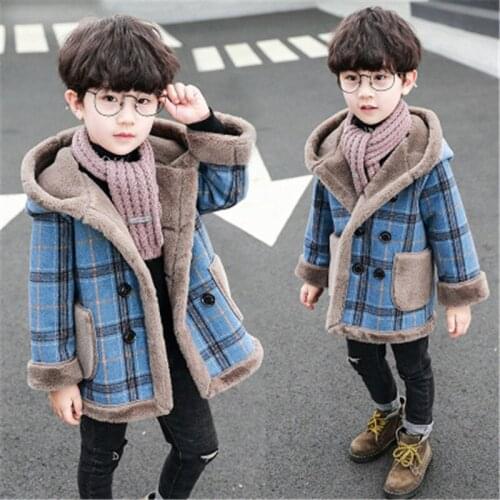 Kids Winter Jackets Warm Parkas Windbreaker Jacket Child Overcoat Hooded Coats Outwear Boys Clothing Chlidren Fashion coat