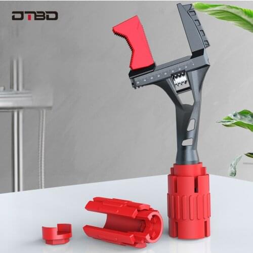 DTBD 24 in1 Bathroom Wrench Sink Wrench Multifunctional Large Opening Adjustable Wrench Movable Mouth Plumbing Sink Special Tool