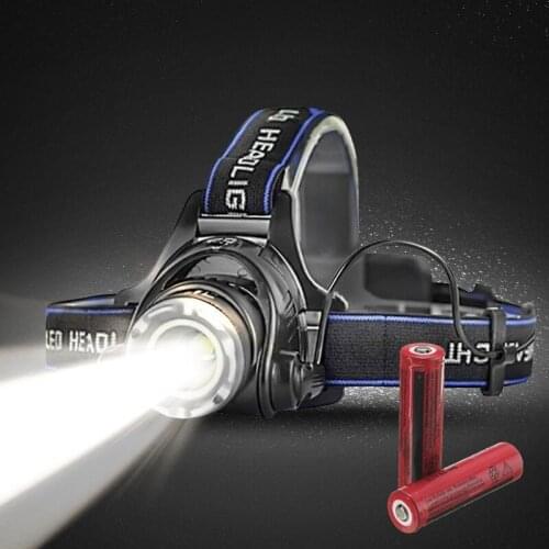 JIGUOOR T6 Bike Bicycle Headlamp Headlight Zoomable Adjustable LED Light Waterproof Head Torch Flashlight For Fishing Hunting