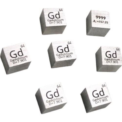 10mm Gd≥99.99% Gadolinium Gd Cube Periodic Table Of Elements Cube Hand Made Science Educational DIY Crafts Display