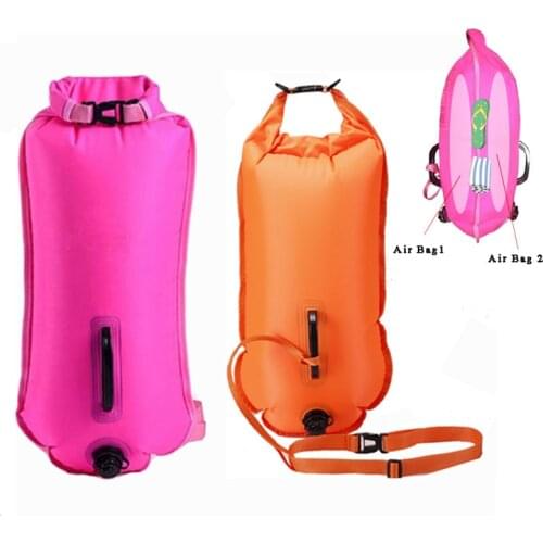 Swimming Buoy Dry Bag Inflatable Swimming Air Bag Lifesaving Buoy Sports Bag For Swimming Kayak Accessories