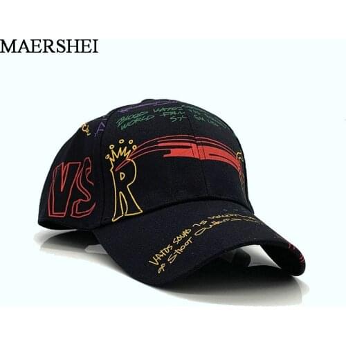 MAERSHEI Hat For Wonmen Print Graffiti Dad Hat Outdoor Streetwear Hip Hop Baseball Cap Men Women Cotton Adjustable Snapback Caps