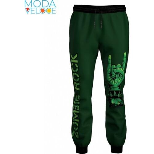 Zombie Rock 3D Print Mens Joggers Casual Pants Fitness Men Sportswear Tracksuit Bottoms Skinny Sweatpants Trousers Black Gyms