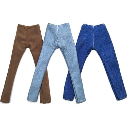 1/6 Doll Clothes Handmade Jeans Pants For Ken Doll Trousers For Barbies Boyfriend Ken Boy Doll Prince Male Doll Casual Wear Toy