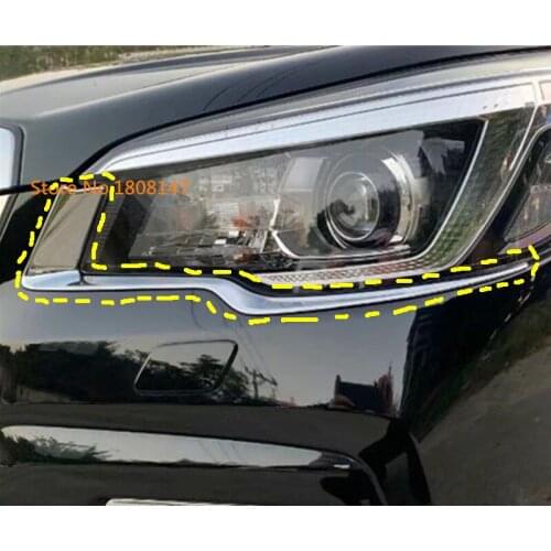 Car Front Fog Light Lamp Eyebrow Detector Frame Stick ABS Chrome Cover Accessories 2pcs Fit For Subaru Forester 2018 2019 2020