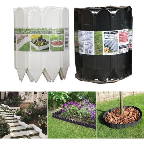 Garden Lawn Plastic Flexible Fence Path For Flower Bed Grass Wall Edge Border Flower Protect Garden Curb Yard Edging Accessary