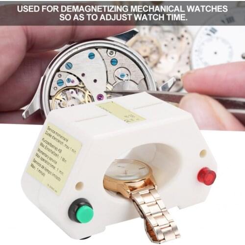 Professional Mechanical Wristwatch Demagnetizer Demagnetizing Electrical Machine Magnetize Tool Watch Repair Tool for Watchmaker