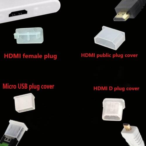 1000PCS high-definition cable dust cover plug HDMI-compatible dust cover HDMI-compatible protective cover plastic cover dust cap