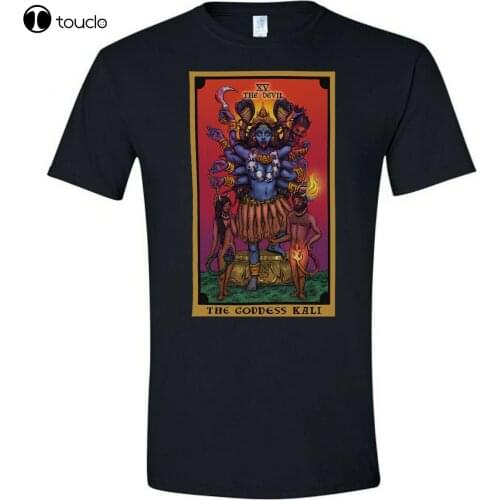 The Goddess Kali The Devil Tarot Card Shirt Indian Hindu Wiccan Witch Clothing Tee