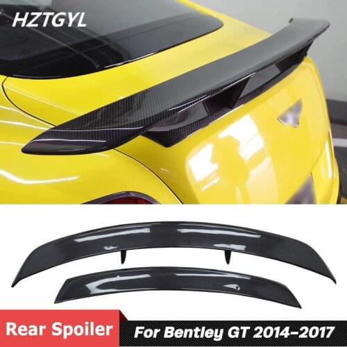 M Style Carbon Fiber Material Trunk Wing Rear Spoiler For Bentley Continental GT Tuning 2014-2017