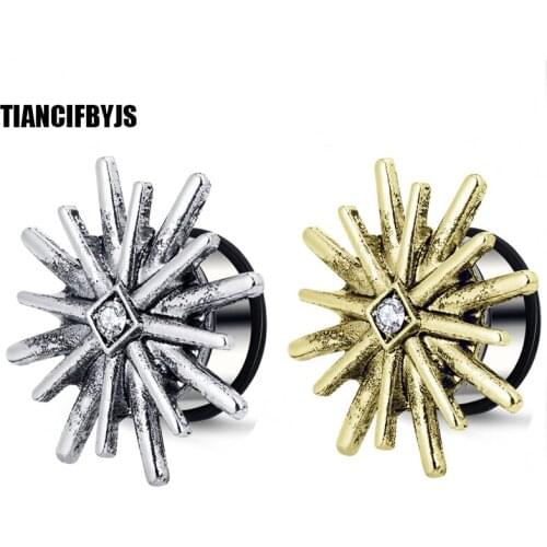 TianciFBYJS Ear Reamer Plugs Stainless Steel Single Flare Flesh Tunnel Expander Stretcher Body Tragus Piercing Jewelry Earring
