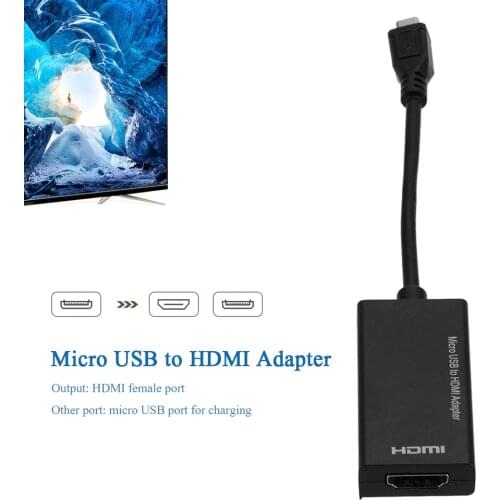 External Video Card Multi Monitor Adapter Cable Micro USB 2.0 to HDMI Adapter Converter for Xiaomi Samsung HTC LG Android Phone