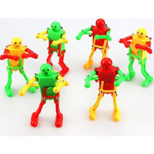Clockwork Dancing Robot Clockwork Gymnastics Creative Small Toys Novelty Toys Christmas Goods Gift for Kids Fidget Toys