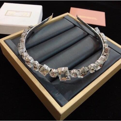 2021 Hot Sale Fashion Jewelry For Women Girls Hairwear Beautiful Girl Zircon Hair band Jewelry Sliver Color Feather Hair Jewelry