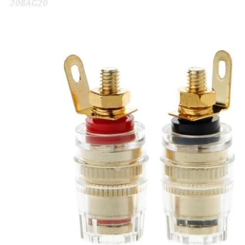 1 Pair 4mm Binding Post Terminal Speaker Test Banana Plug Socket Connector Amplifier Speaker
