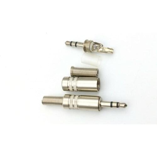 1000pcs 1/8 3.5mm Stereo male Plug Audio soldering connectors for headphone