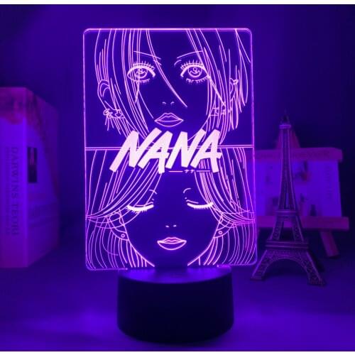 3d Light Anime Nana for Childrens Bedroom Decoration Night Light Manga Gift Room Decor Table Led Night Lamp Nana