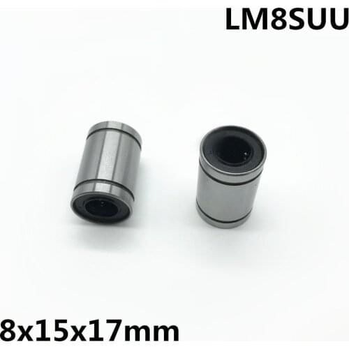 5pcs 3D Printer Parts LM8SUU 8mmx15mmx17mm linear ball bearing bush bushing for 3D Printer Kit