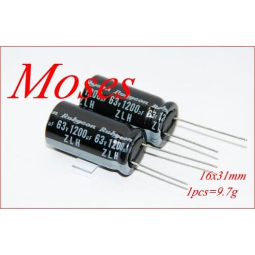 63v 1200uf 100% Original New ZLH Series High quality Electrolytic Capacitor Capacitance Radial 16x31mm