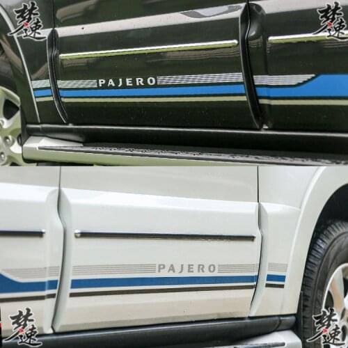 For Mitsubishi Pajero car stickers pull flower car waist line personality Pajero car stickers stickers color strip decoration