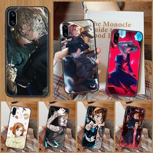 Jujutsu Kaisen Kugisaki Nobara Phone Case For Huawei Honor 6A 7A 7C 8A 8X 8 9 9X 10 10i 20 Lite Pro black luxury funda pretty