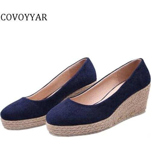 Замшевые туфли-лодочки COVOYYAR China At AliExpress