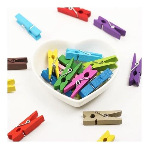 Colorful Mini Wooden Pegs