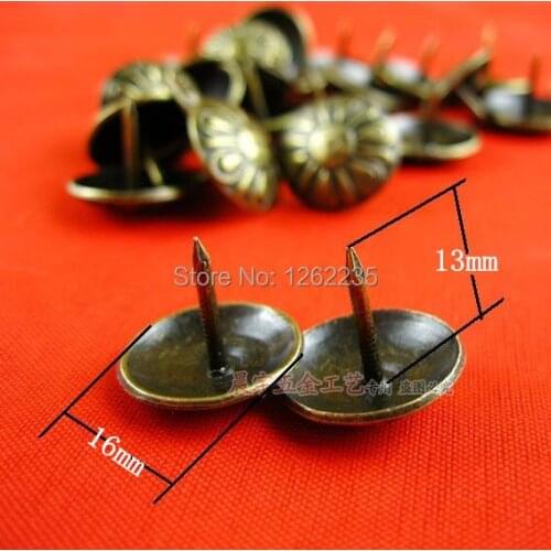 16*13MM Imitation gold bubble nails Quartet red bronze sofa nail Decorative nails Triangle nails Wholesale