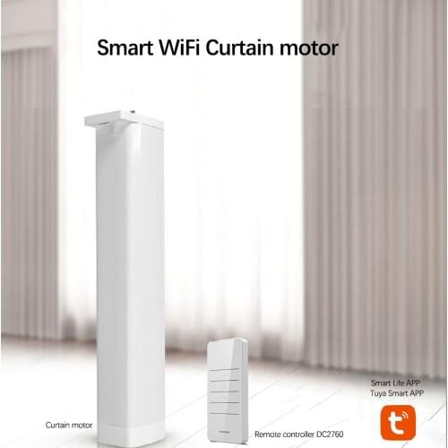 Tuya smart life app Wifi Electric Curtain Motor Dooya 433MHZ DC2700 Remote Control Works with Alexa Google Home