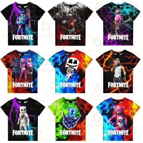 Fortnite Battle Royal Victory Men Women Kids T-shirt Hero Game 3D Print Tshirt Tops Boys Girls Cartoon Tops Baby Clothes