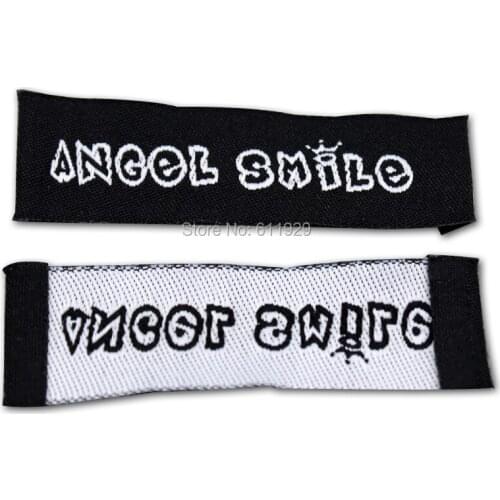 Customized kids clothing woven labels/trademark/garment printed labels/embroidered tags/hang tag/paper swing tags Free Shipping