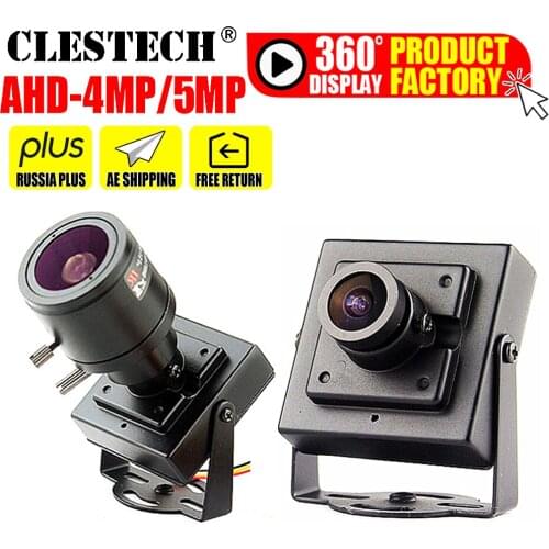 Super Small HD CCTV AHD Mini Camera 5MP 4MP 3MP 1080P SONY-IMX326 Metal little Cam HD FULL Digital Micro Video with bracket